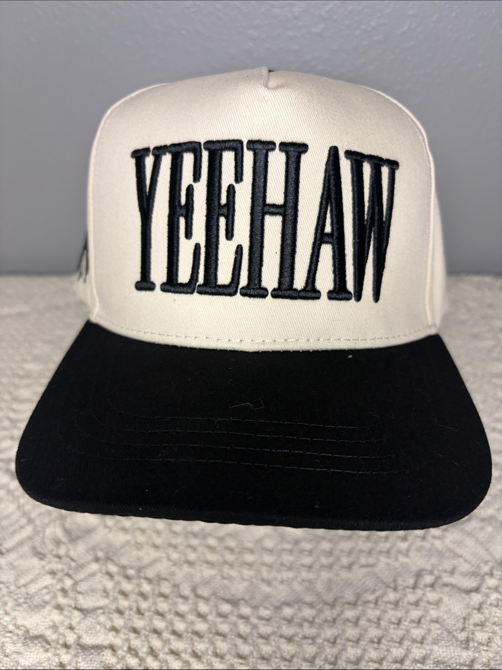 Two-Tone Trucker Hat - Black and White